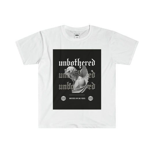 'Unbothered' Streetwear Unisex Softstyle Graphic  T-Shirt