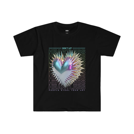 'Heartless' Streetwear Unisex Softstyle Graphic T-Shirt