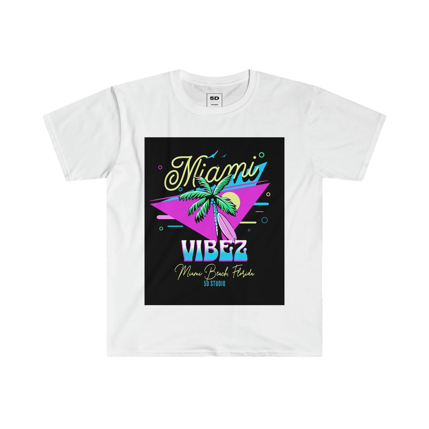 Miami Vibez Unisex Softstyle Graphic T-Shirt